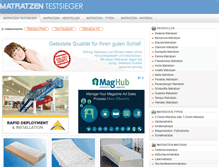Tablet Screenshot of matratzentestsieger.net